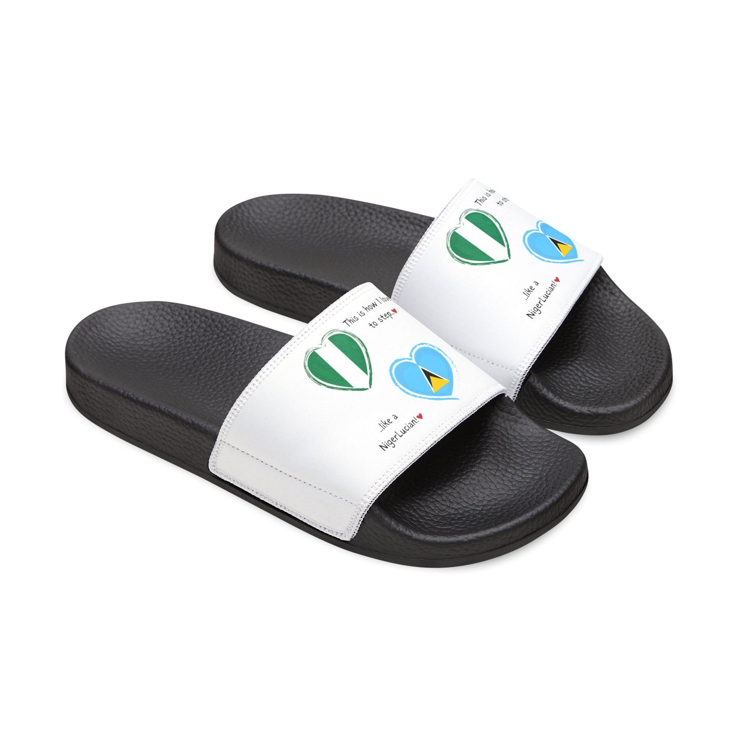 NigerLucian Sliders - Combining the flags of Nigeria & St. Lucia in one design to represent dual-nationality pride.