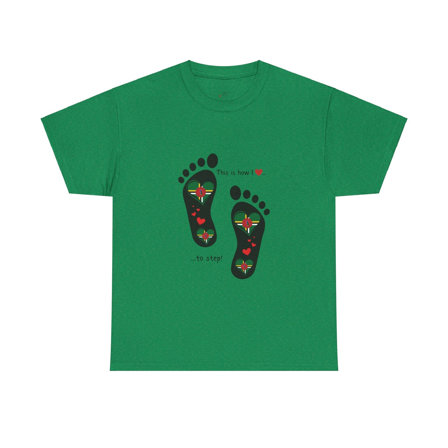 Crafted with Caribbean pride, our Dominica Flag T-shirt blends style and patriotism. Elevate your wardrobe with a touch of island charm.