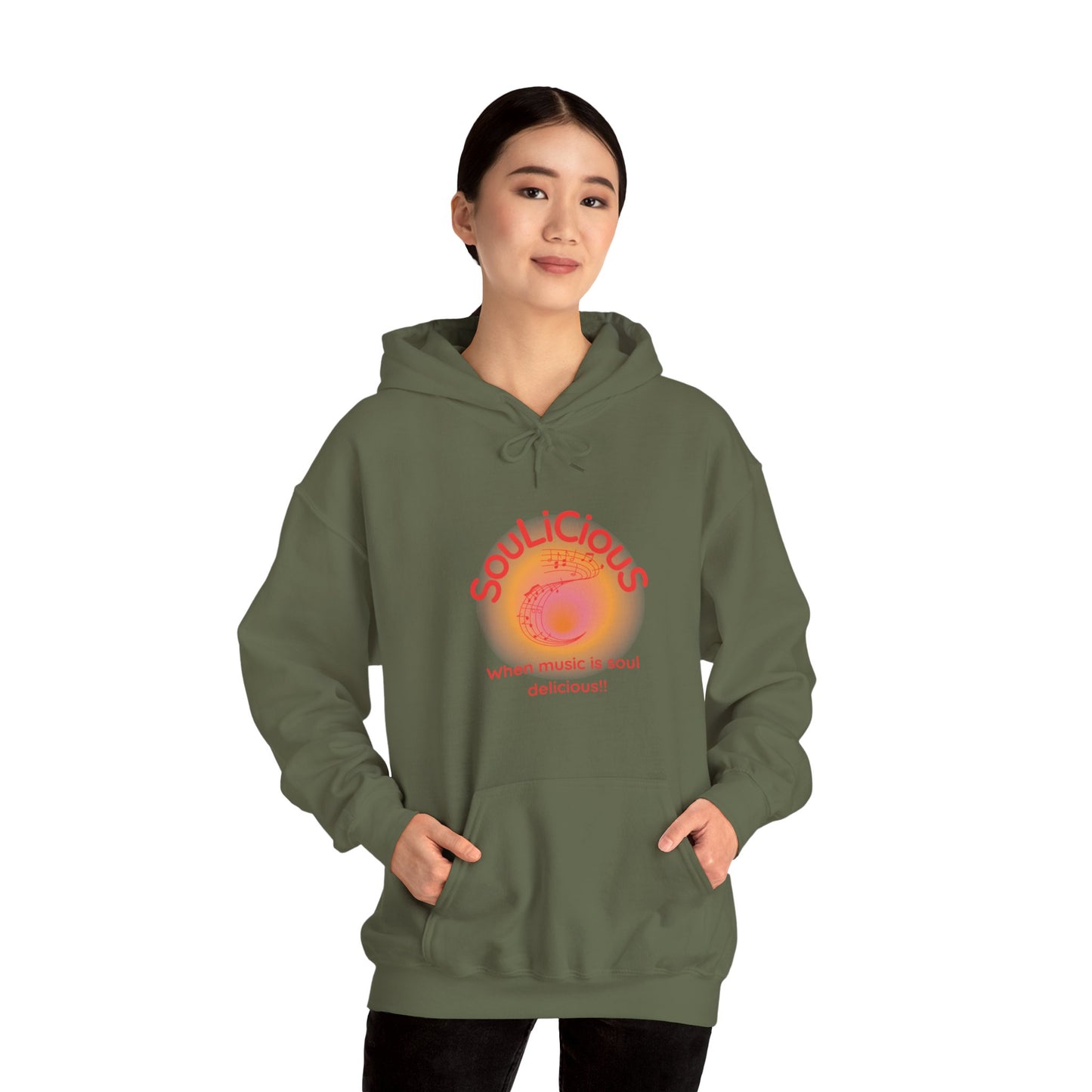 LoveJustJules - SouLiCiouS Style.. Front and Back Print Design - Unisex Hooded Sweatshirt