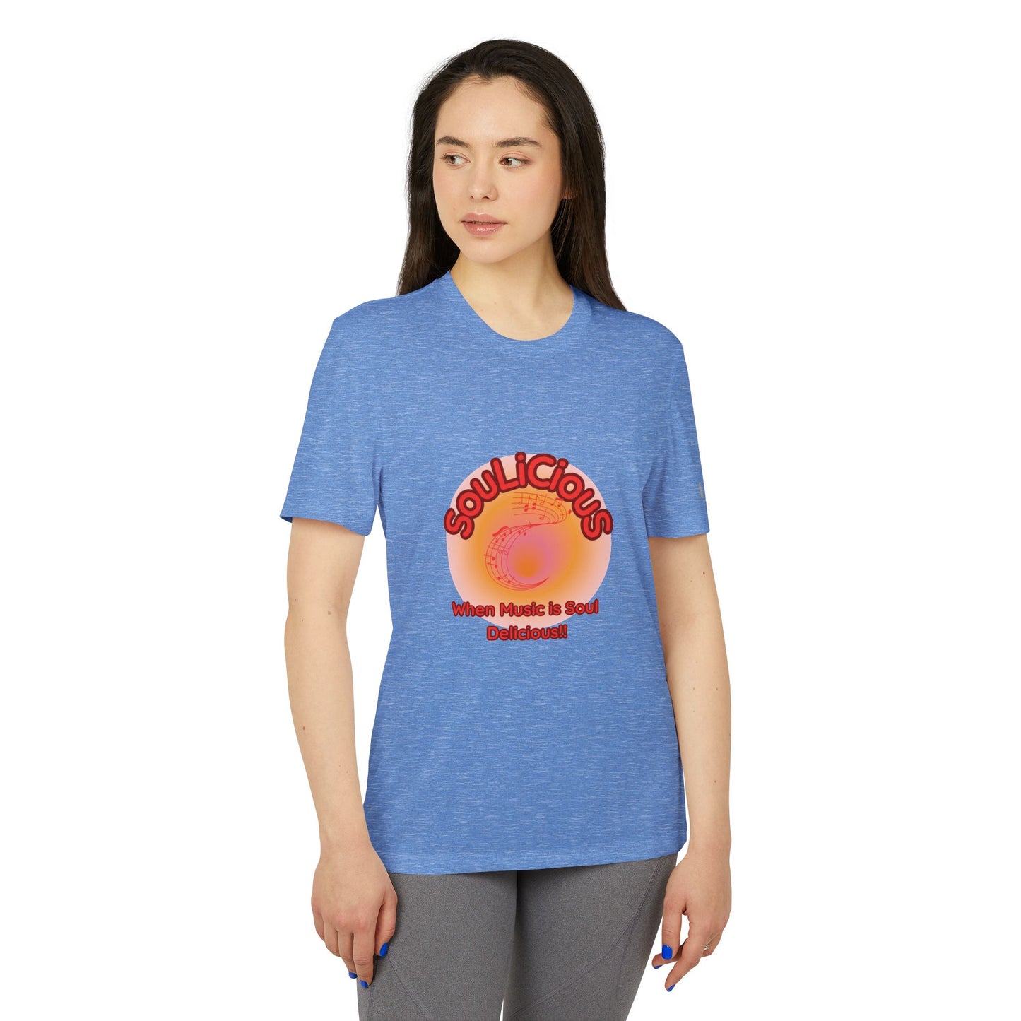 Unisex T-shirt - Adidas branded SouLiCiouS Top - LoveJustJules - Exclusive, Custom-Designed Apparel