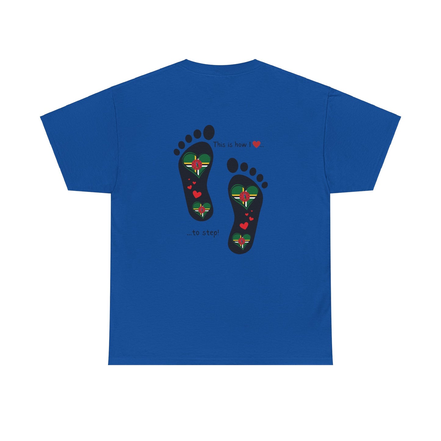 Crafted with Caribbean pride, our Dominica Flag T-shirt blends style and patriotism. Elevate your wardrobe with a touch of island charm.