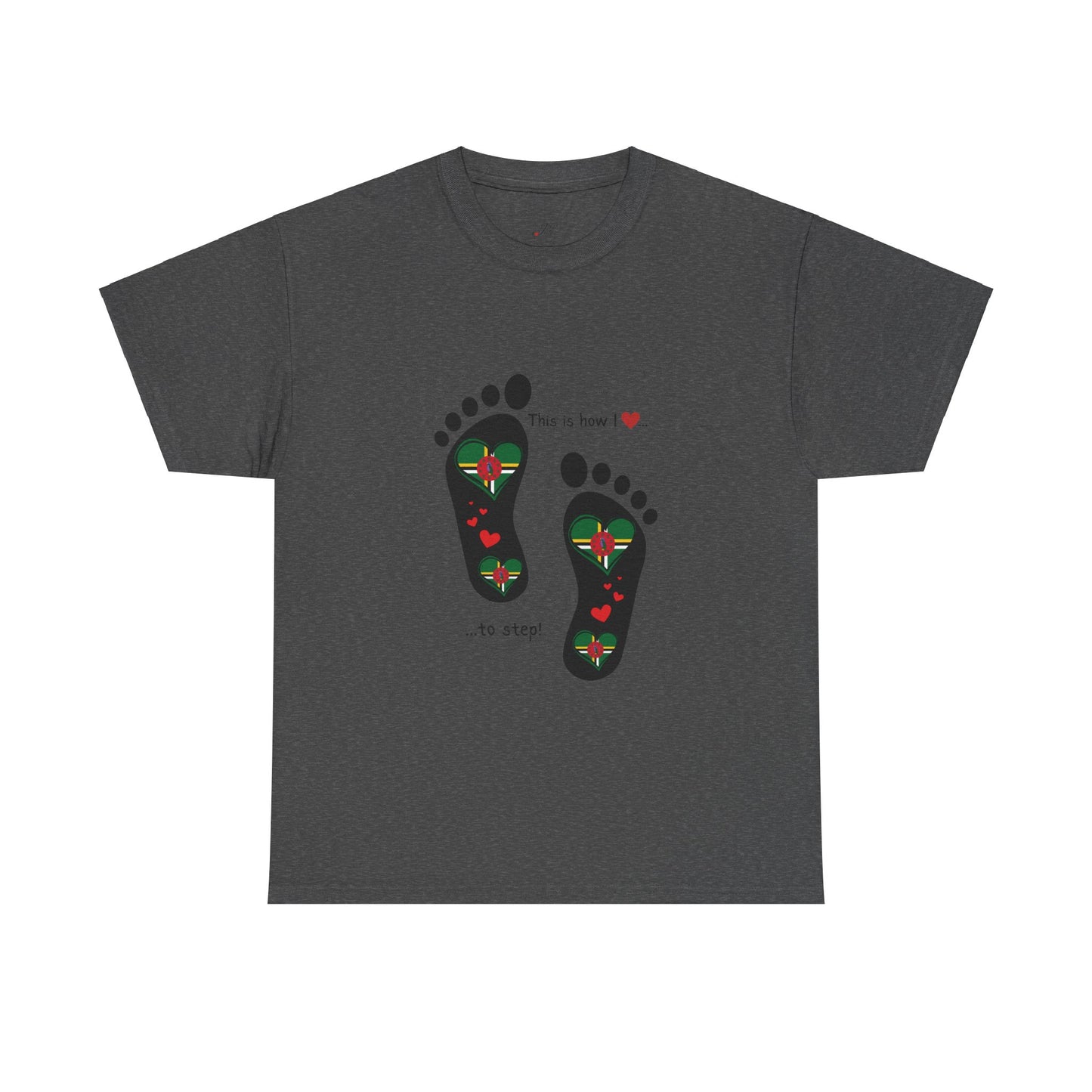 Crafted with Caribbean pride, our Dominica Flag T-shirt blends style and patriotism. Elevate your wardrobe with a touch of island charm.