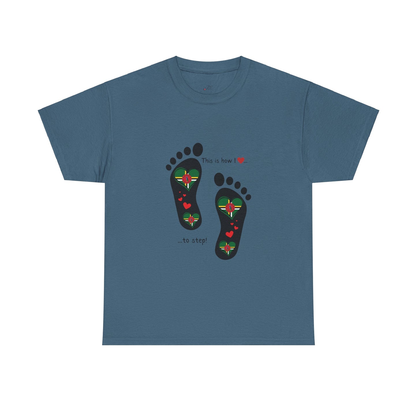 Crafted with Caribbean pride, our Dominica Flag T-shirt blends style and patriotism. Elevate your wardrobe with a touch of island charm.