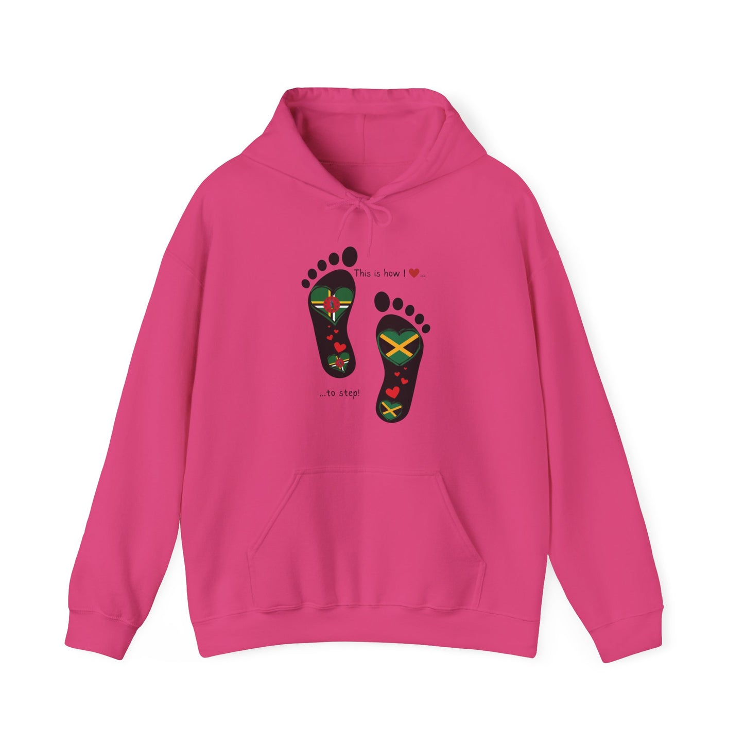 Introducing our exclusive unisex Dominican flag & Jamaican flag Hooded Top - Gift Idea - Dual Heritage Clothing -