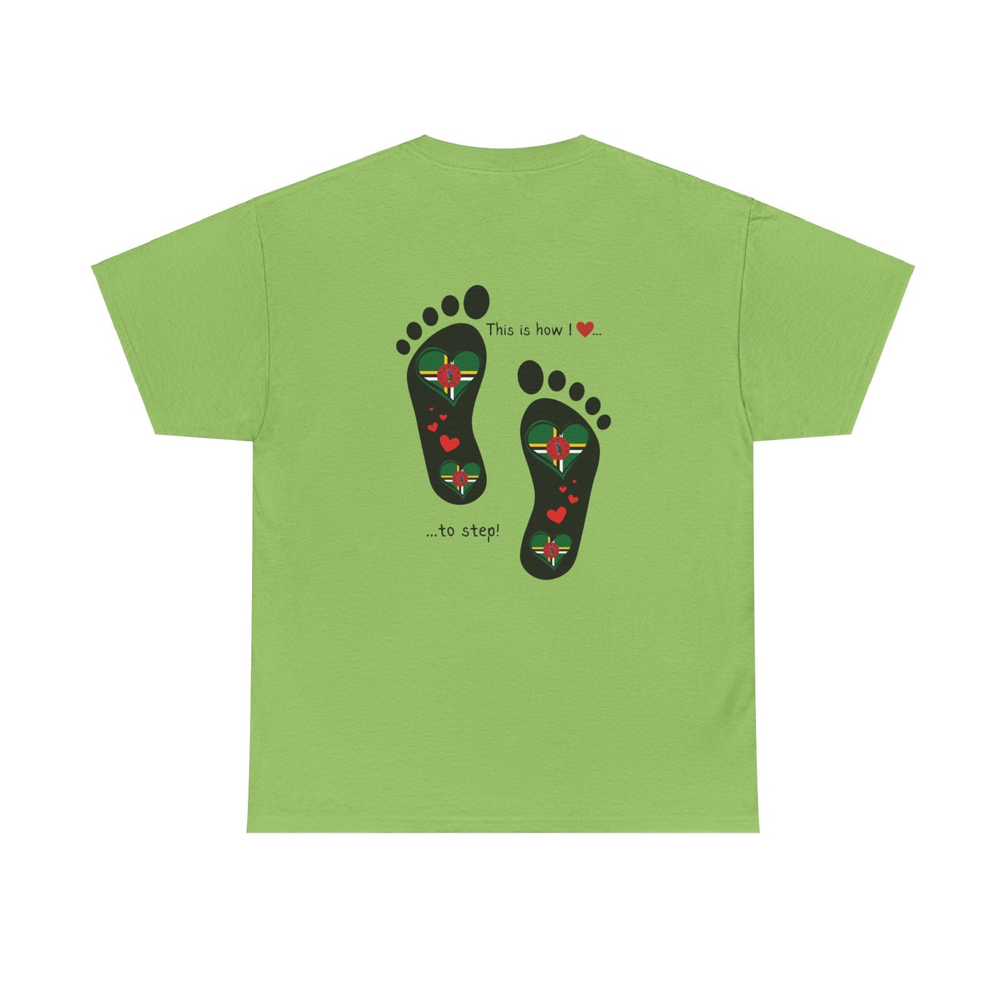 Crafted with Caribbean pride, our Dominica Flag T-shirt blends style and patriotism. Elevate your wardrobe with a touch of island charm.