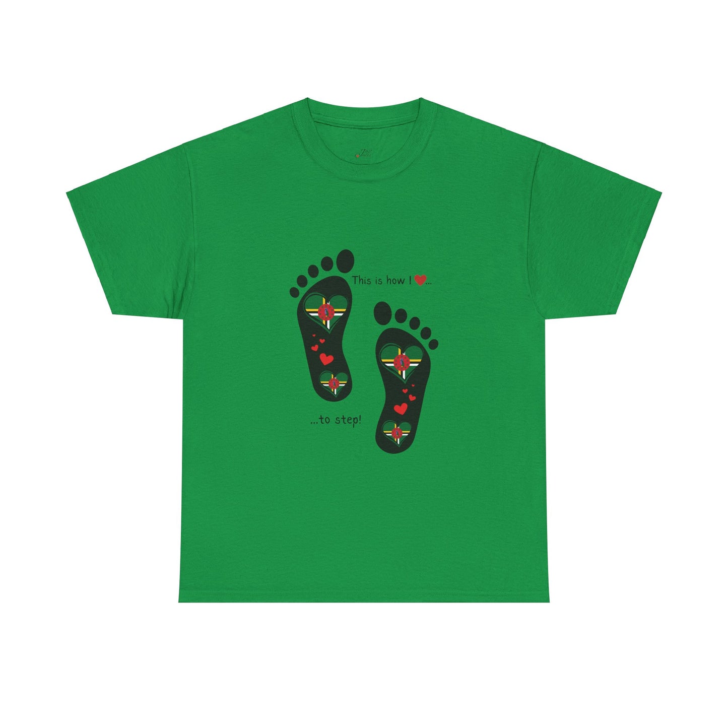 Crafted with Caribbean pride, our Dominica Flag T-shirt blends style and patriotism. Elevate your wardrobe with a touch of island charm.