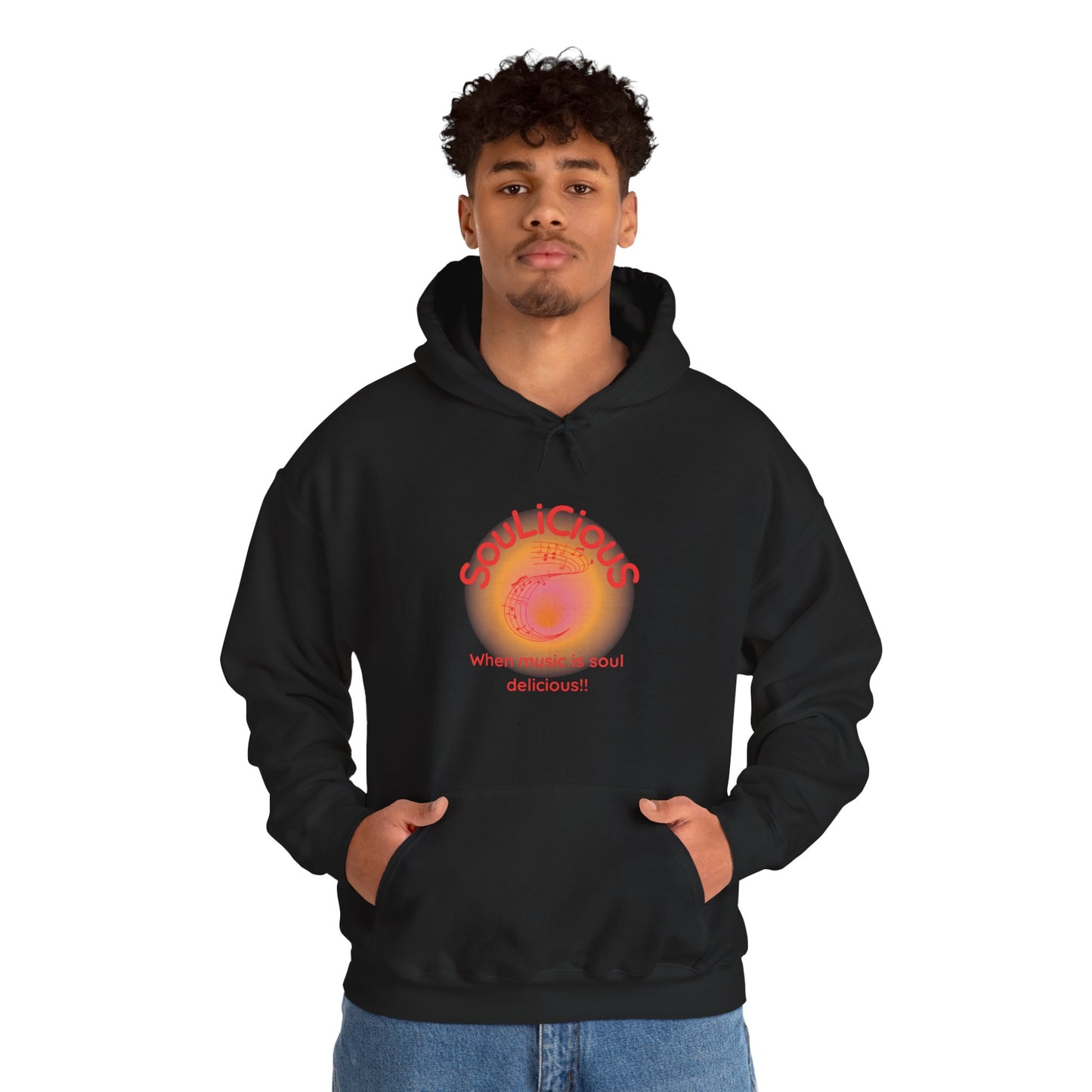 LoveJustJules - SouLiCiouS Style.. Front and Back Print Design - Unisex Hooded Sweatshirt