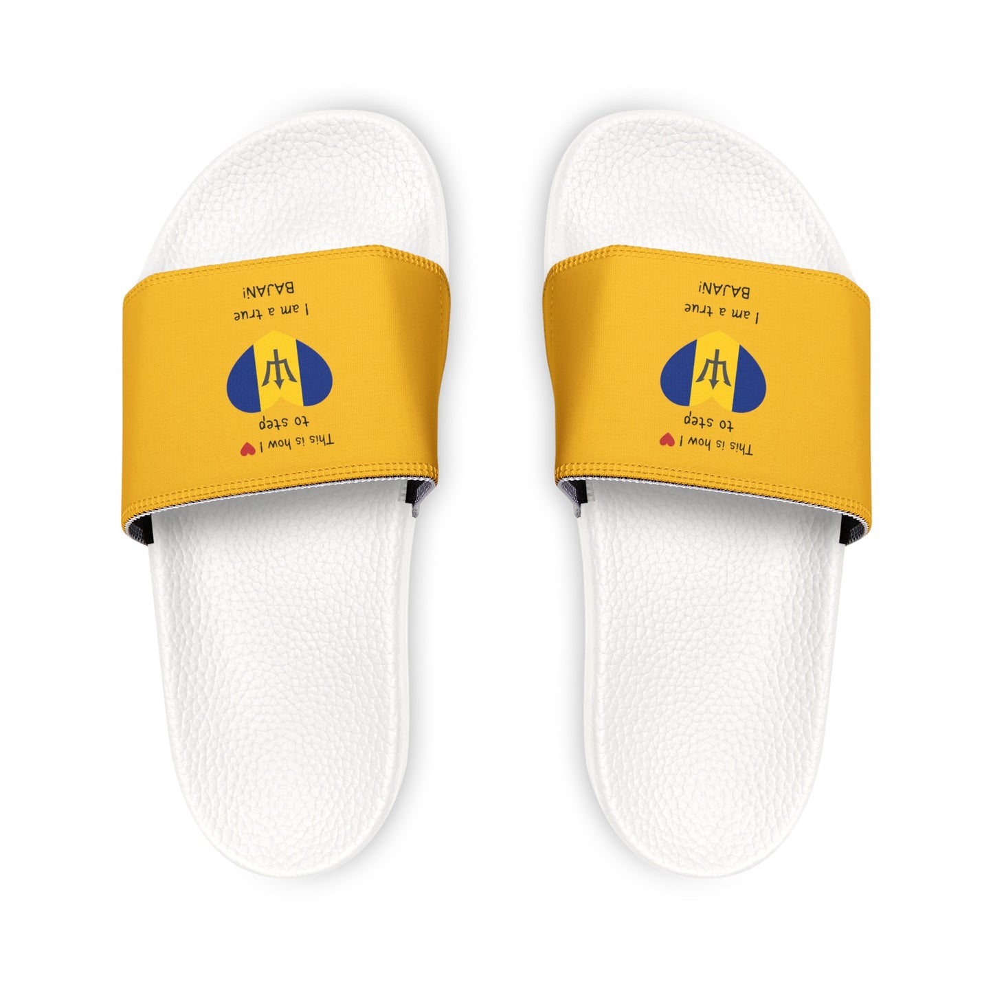 Women's PU Slide Sandals - Heart of Barbados Sliders