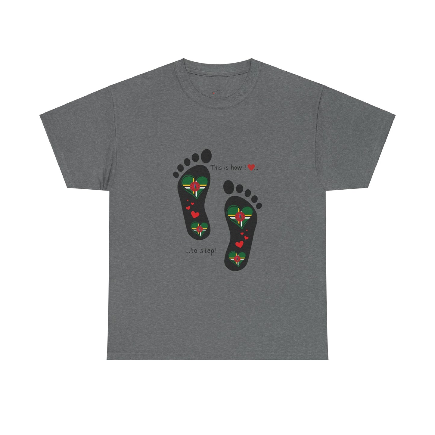 Crafted with Caribbean pride, our Dominica Flag T-shirt blends style and patriotism. Elevate your wardrobe with a touch of island charm.
