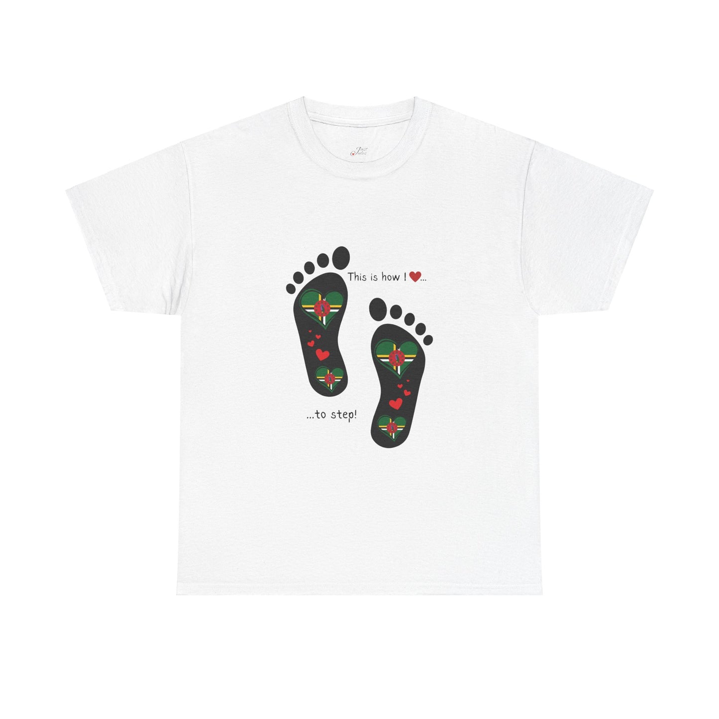 Crafted with Caribbean pride, our Dominica Flag T-shirt blends style and patriotism. Elevate your wardrobe with a touch of island charm.