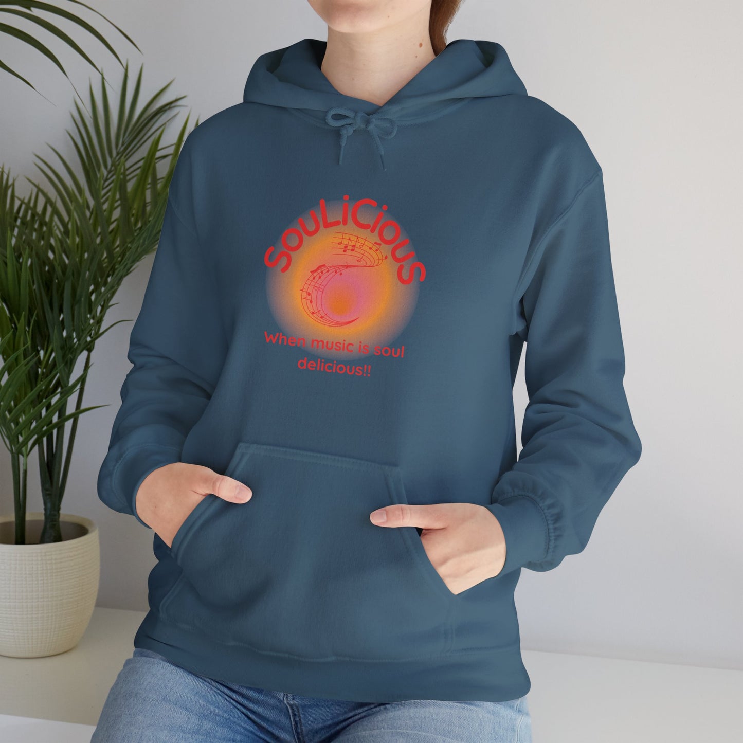 LoveJustJules - SouLiCiouS Style.. Front and Back Print Design - Unisex Hooded Sweatshirt