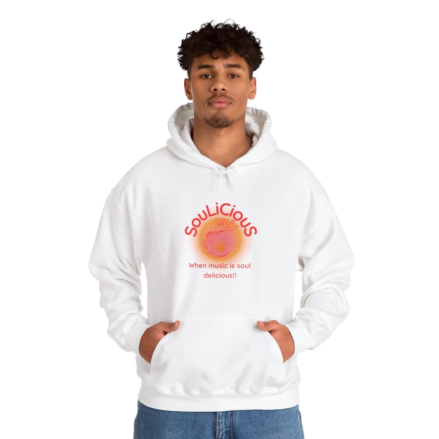 LoveJustJules - SouLiCiouS Style.. Front and Back Print Design - Unisex Hooded Sweatshirt