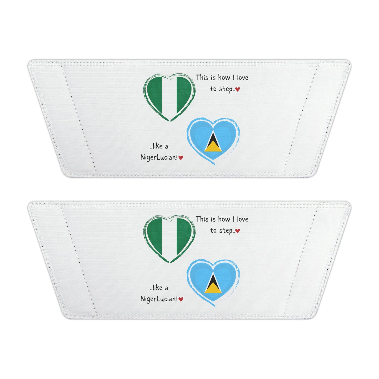 NigerLucian Sliders - Combining the flags of Nigeria & St. Lucia in one design to represent dual-nationality pride.