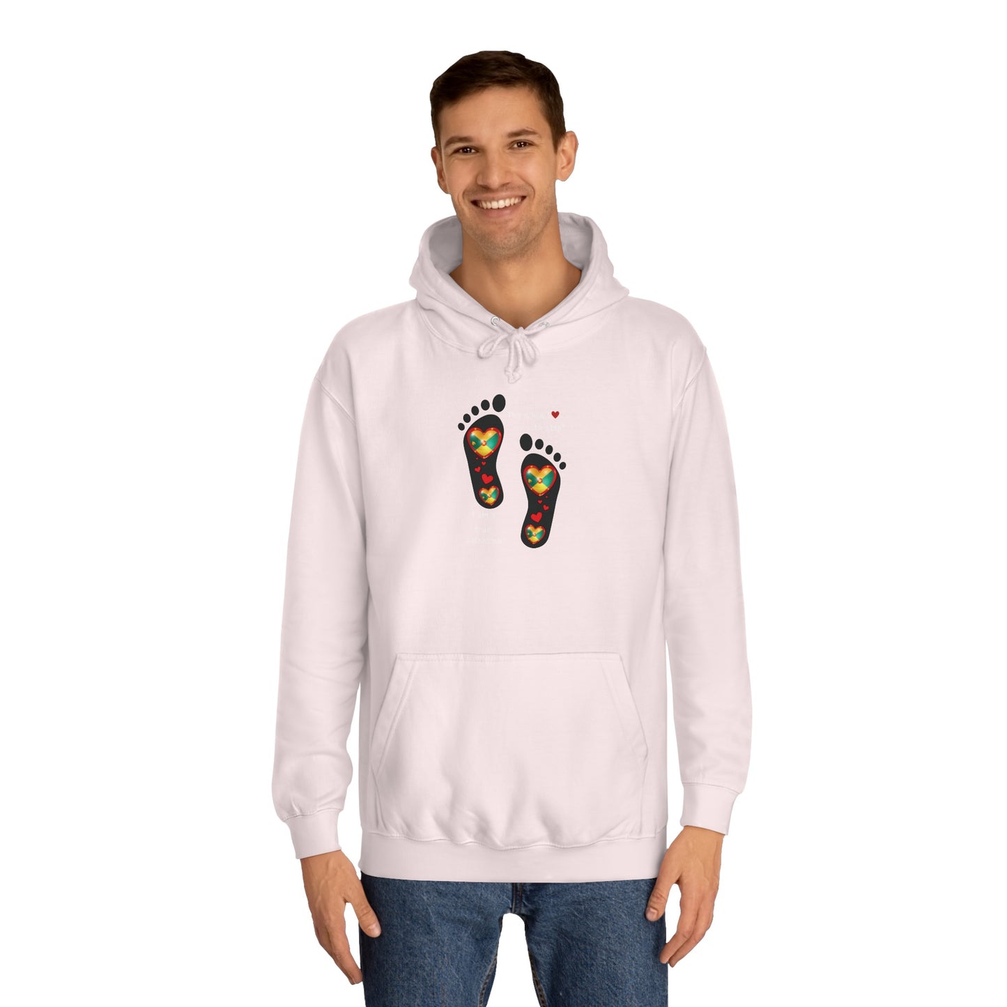 LoveJustJules Grenada Heart Flag Hoodie: Embrace Your Grenadian Pride