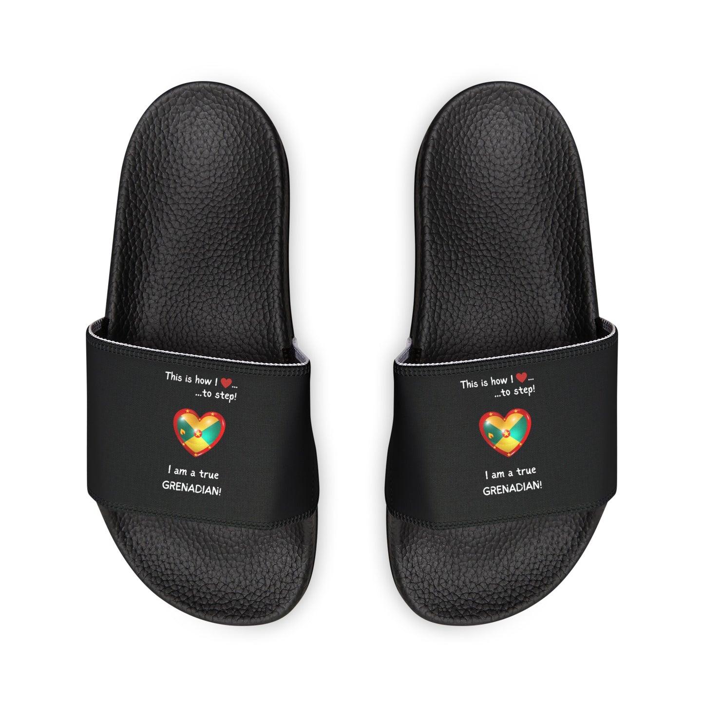 LoveJustJules - Ladies Grenadian Heart-Shaped Flag Sliders