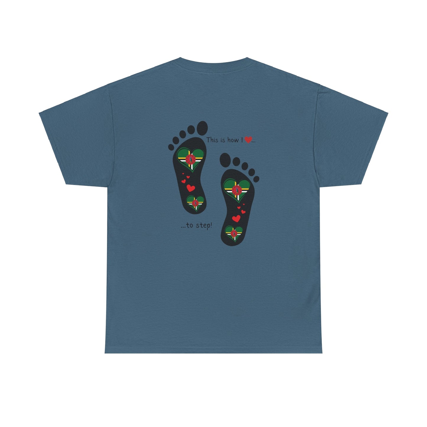 Crafted with Caribbean pride, our Dominica Flag T-shirt blends style and patriotism. Elevate your wardrobe with a touch of island charm.