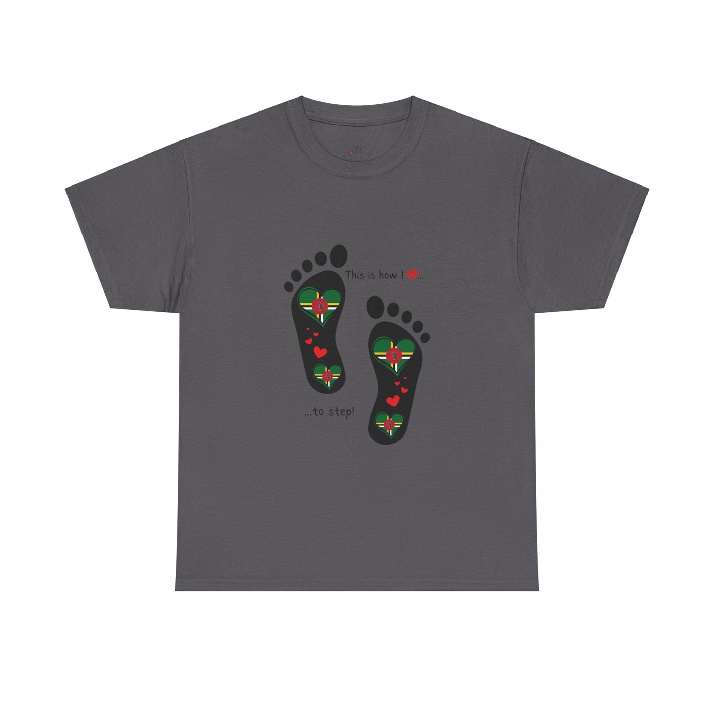 Crafted with Caribbean pride, our Dominica Flag T-shirt blends style and patriotism. Elevate your wardrobe with a touch of island charm.