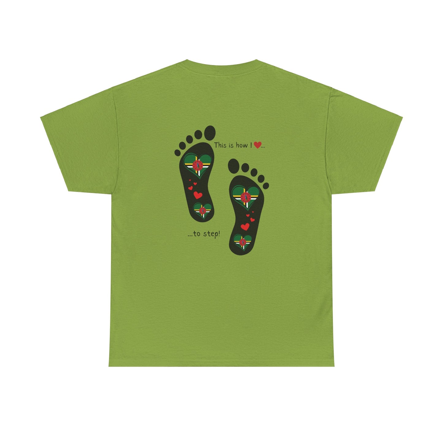 Crafted with Caribbean pride, our Dominica Flag T-shirt blends style and patriotism. Elevate your wardrobe with a touch of island charm.