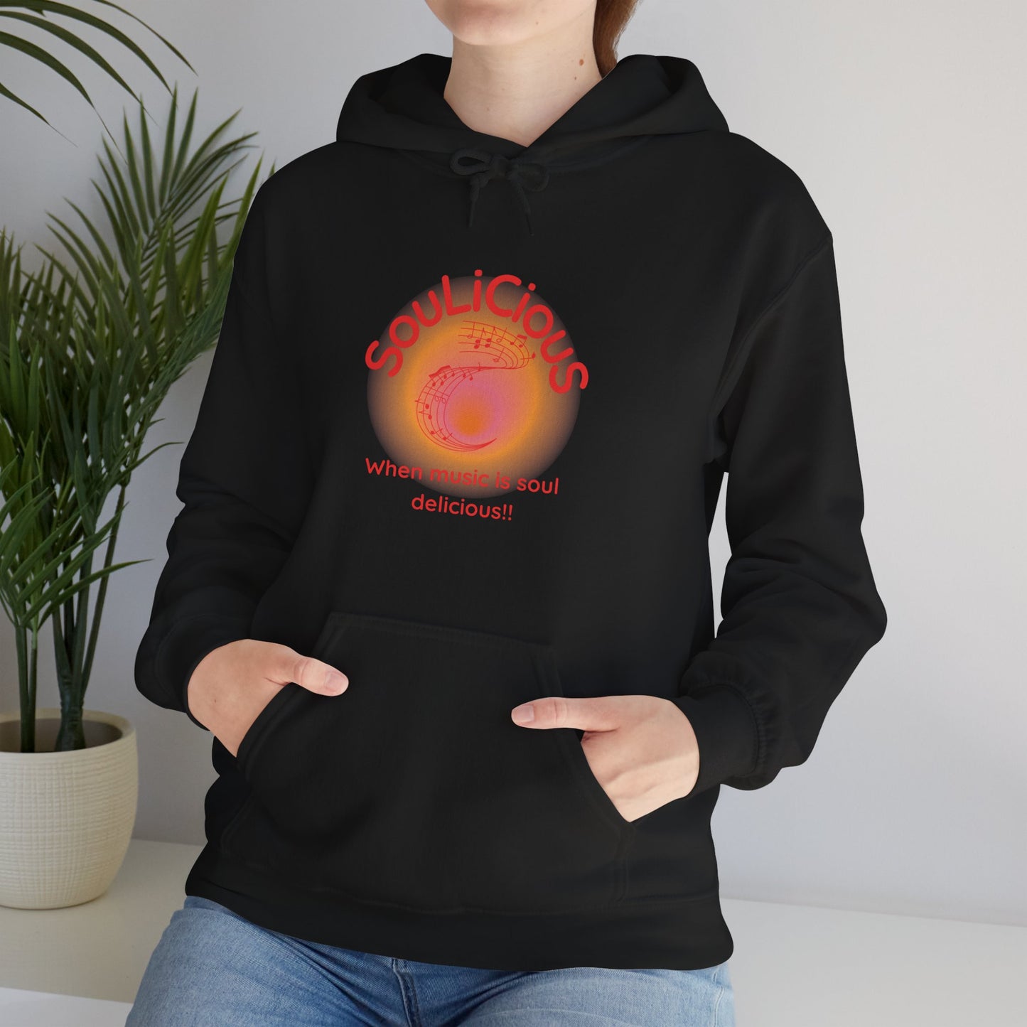 LoveJustJules - SouLiCiouS Style.. Front and Back Print Design - Unisex Hooded Sweatshirt