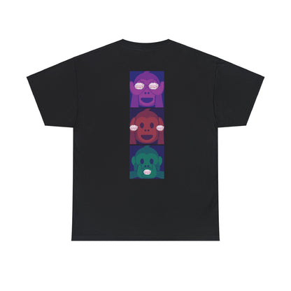 Introducing our Exclusive "See No Evil, Hear No Evil, Speak No Evil" Poop Emoji Graphic Tee-Shirt!