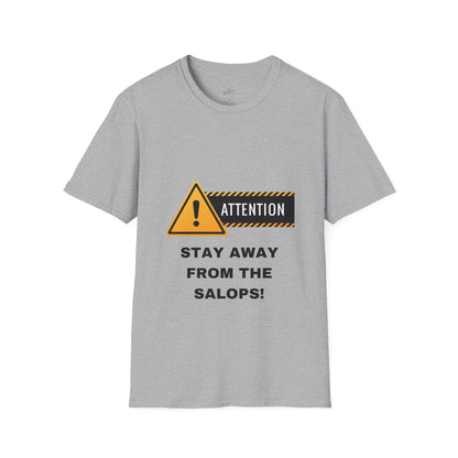 Unisex Softstyle T-Shirt - Featuring design print - "STAY AWAY FROM THE SALOPS"