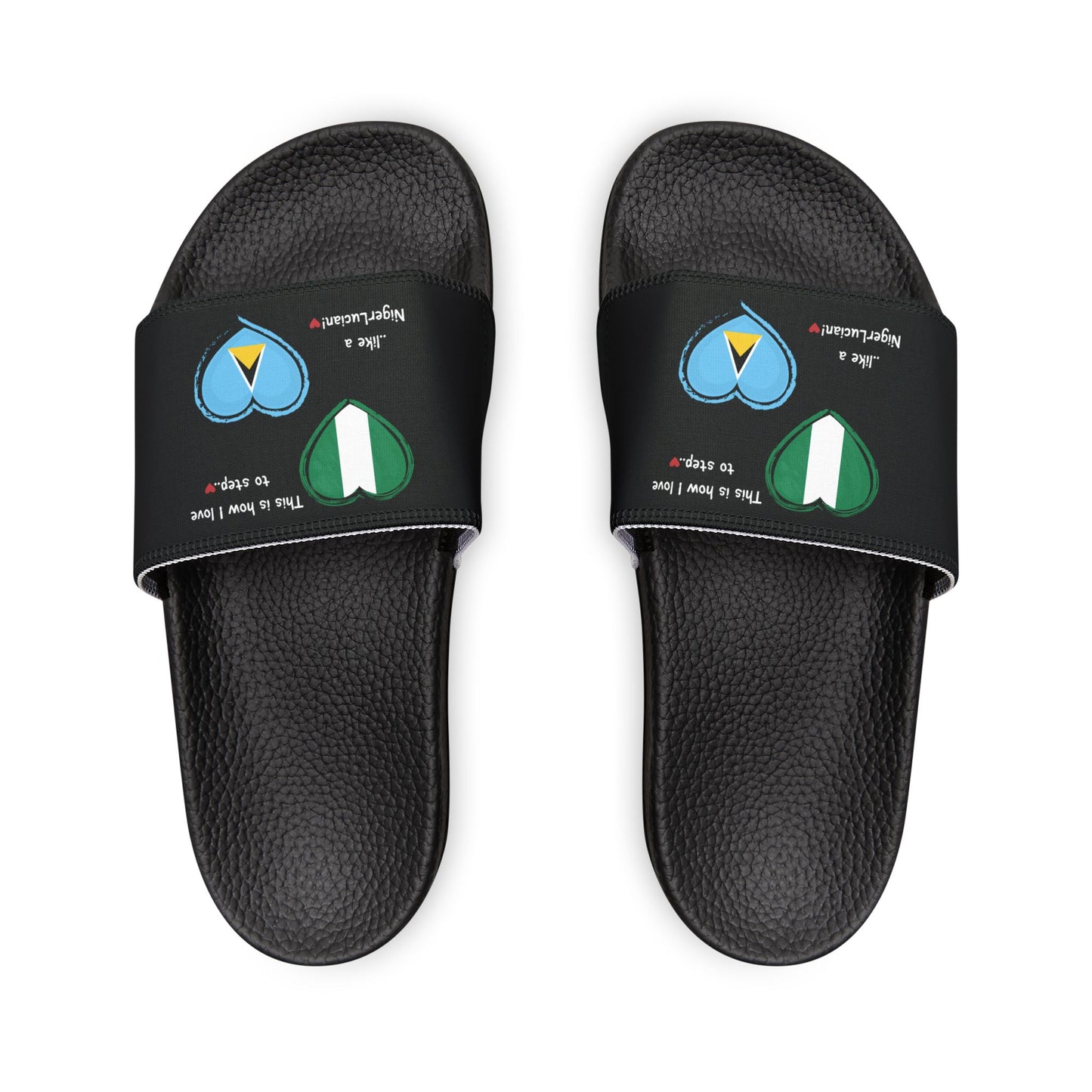 NigerLucian Sliders - Combining the flags of Nigeria & St. Lucia in one design to represent dual-nationality pride.