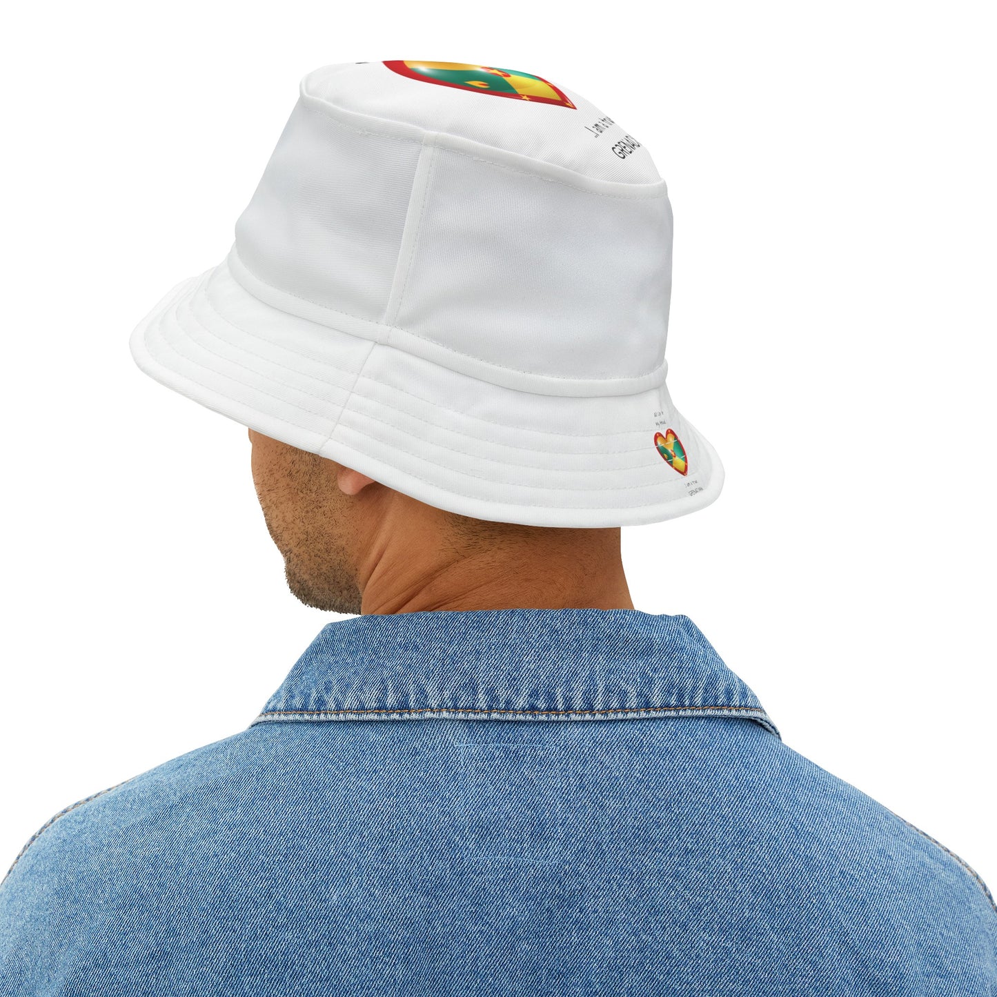 LoveJustJules Grenadian Heart Flag Bucket Hat