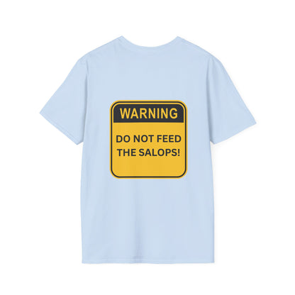 Unisex Softstyle T-Shirt - Patois Humour - DO NOT FEED THE SALOPS - Warning Sign Top