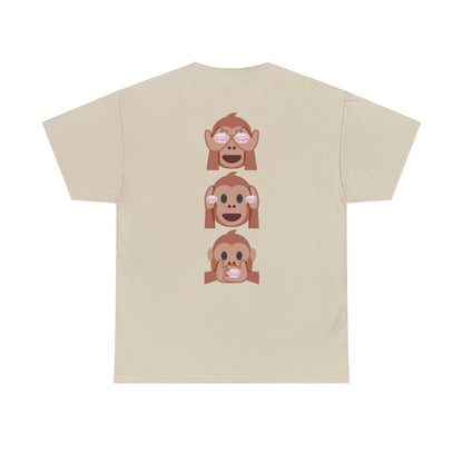 Introducing our Exclusive "See No Evil..Poop, Hear No Evil..Poop, Speak No Evil..Poop" Unisex Heavy Cotton Tee-shirt.