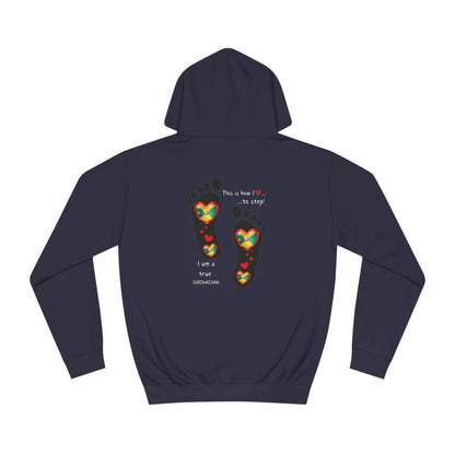 LoveJustJules Grenada Heart Flag Hoodie: Embrace Your Grenadian Pride