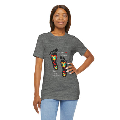 Unisex Jersey Short Sleeve Tee - LoveJustJules Grenadian Heart Flag Tee - Gift Idea