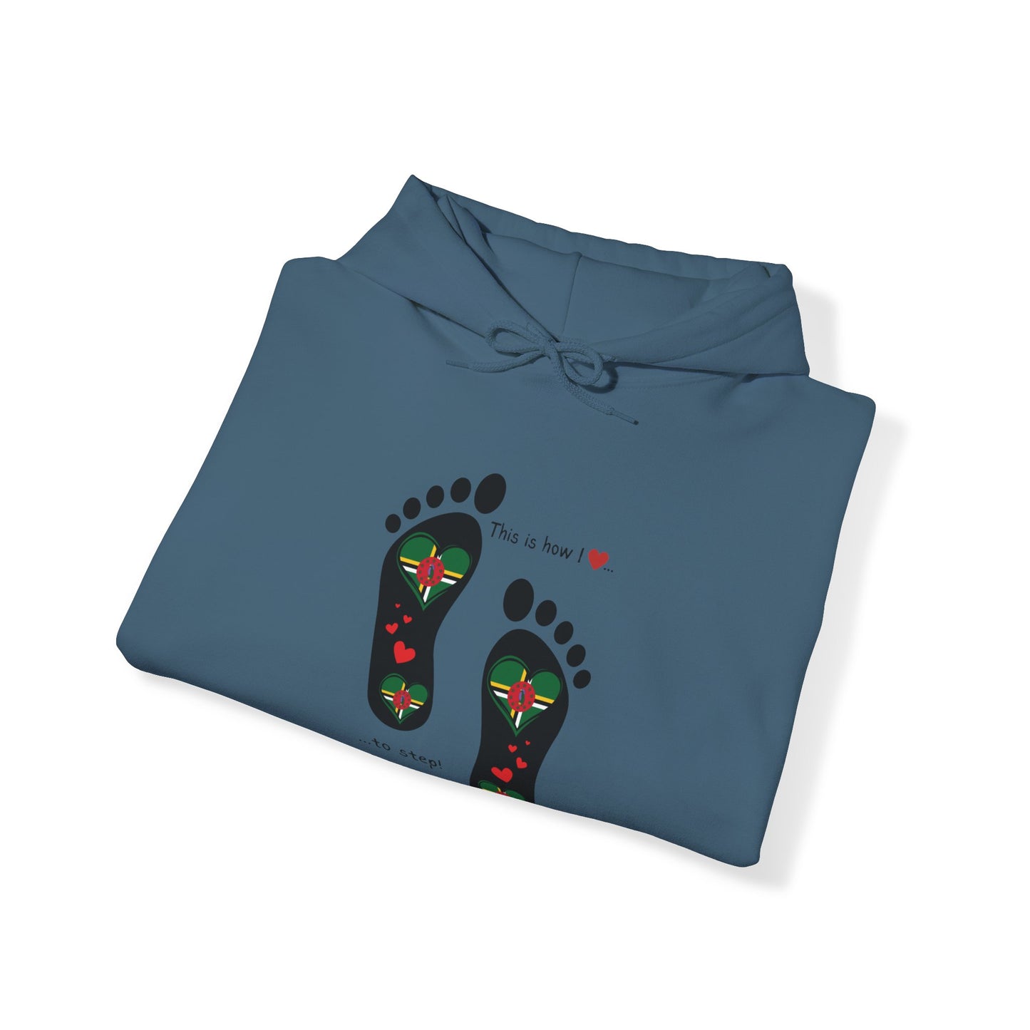 Dominica Love! Express Caribbean pride with our DNA-inspired Dominica Flag Hoodie. Unique design, ultimate comfort. Step into style!