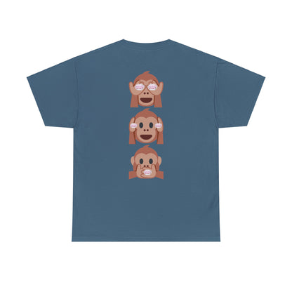 Introducing our Exclusive "See No Evil..Poop, Hear No Evil..Poop, Speak No Evil..Poop" Unisex Heavy Cotton Tee-shirt.