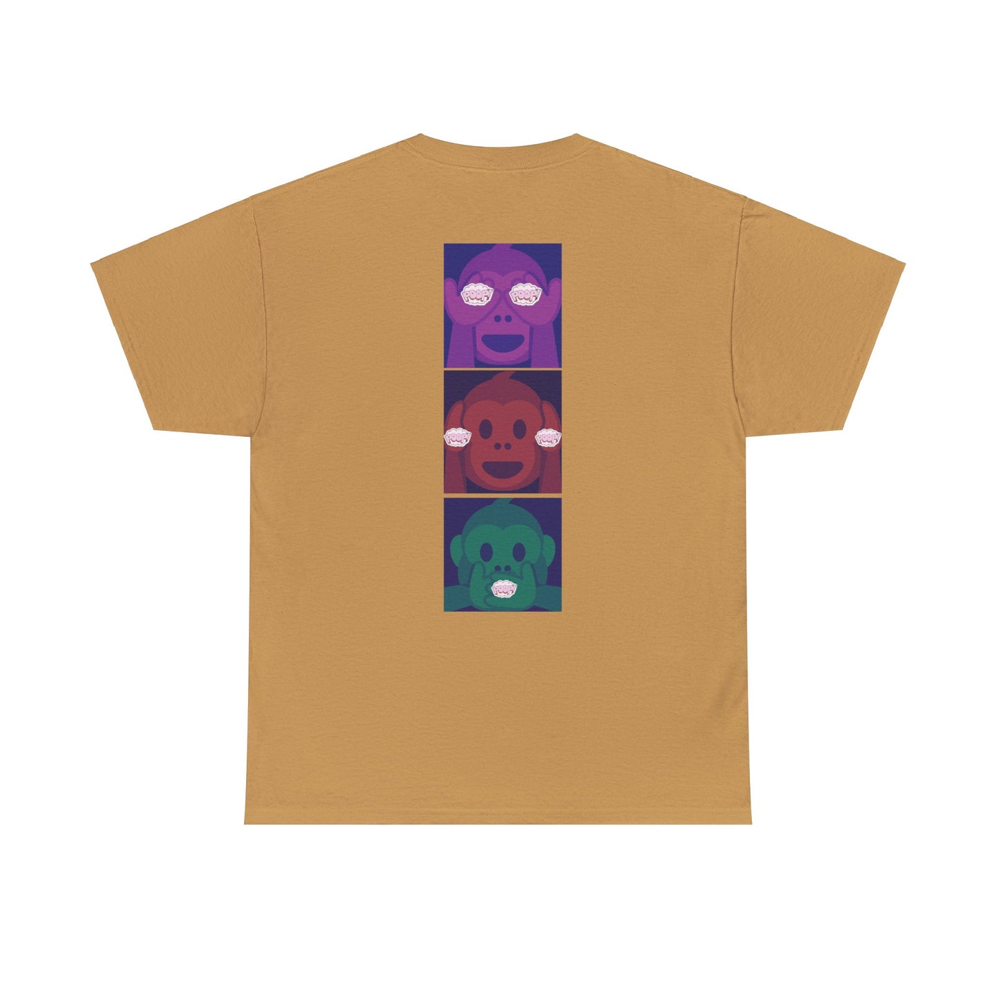 Introducing our Exclusive "See No Evil, Hear No Evil, Speak No Evil" Poop Emoji Graphic Tee-Shirt!