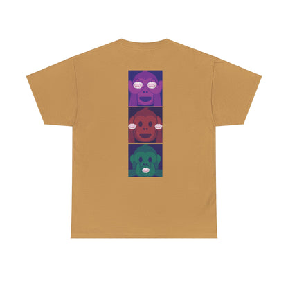 Introducing our Exclusive "See No Evil, Hear No Evil, Speak No Evil" Poop Emoji Graphic Tee-Shirt!