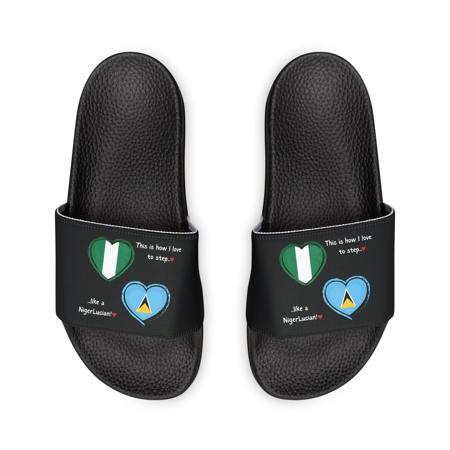 NigerLucian Sliders - Combining the flags of Nigeria & St. Lucia in one design to represent dual-nationality pride.