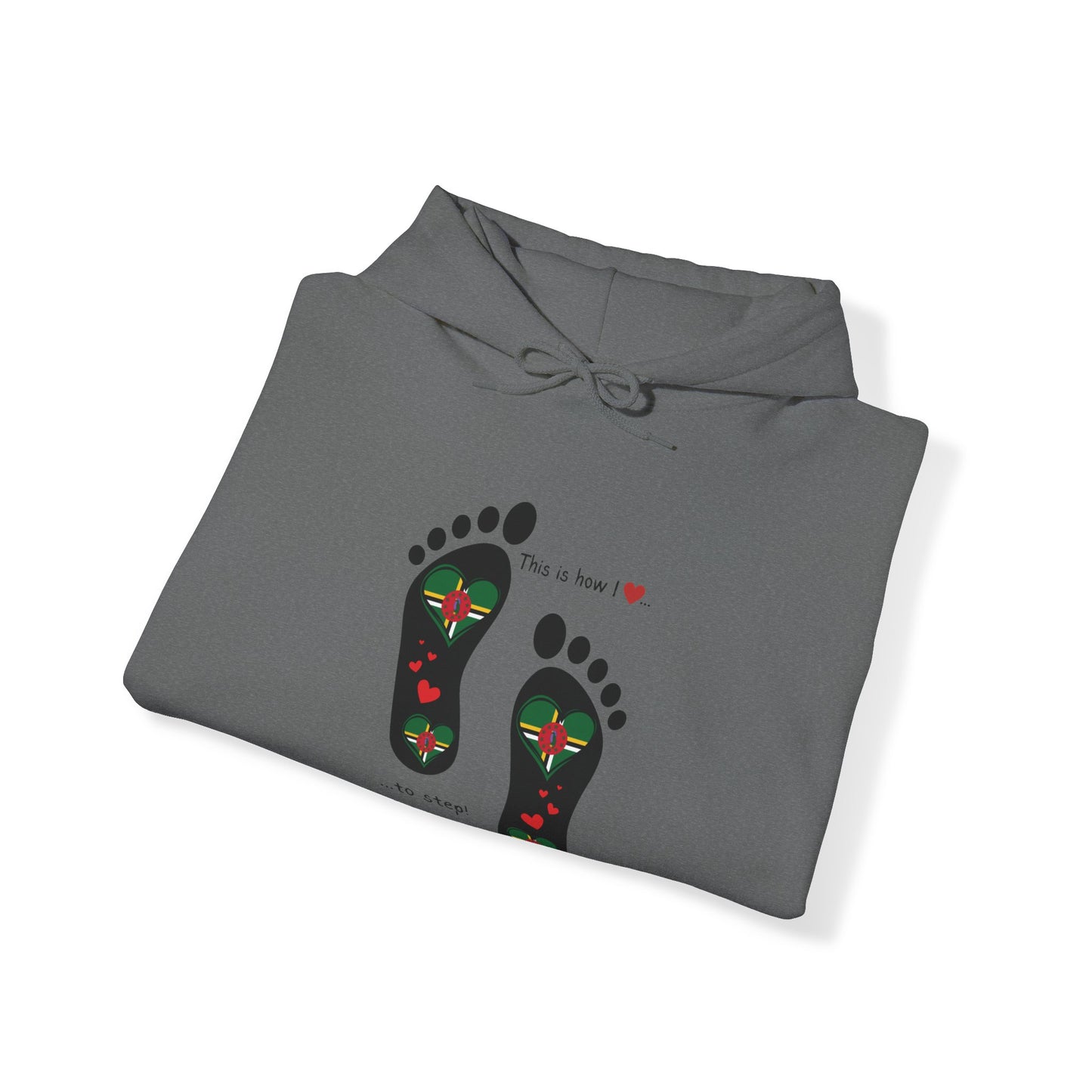 Dominica Love! Express Caribbean pride with our DNA-inspired Dominica Flag Hoodie. Unique design, ultimate comfort. Step into style!