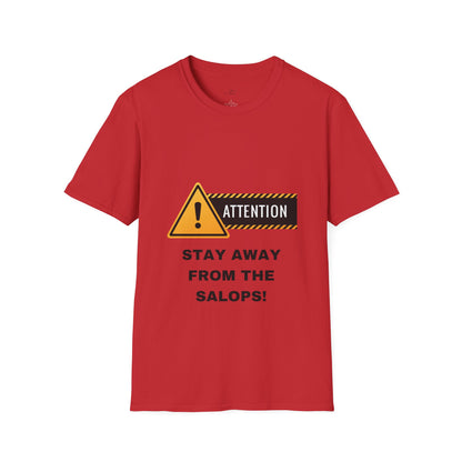 Unisex Softstyle T-Shirt - Featuring design print - "STAY AWAY FROM THE SALOPS"