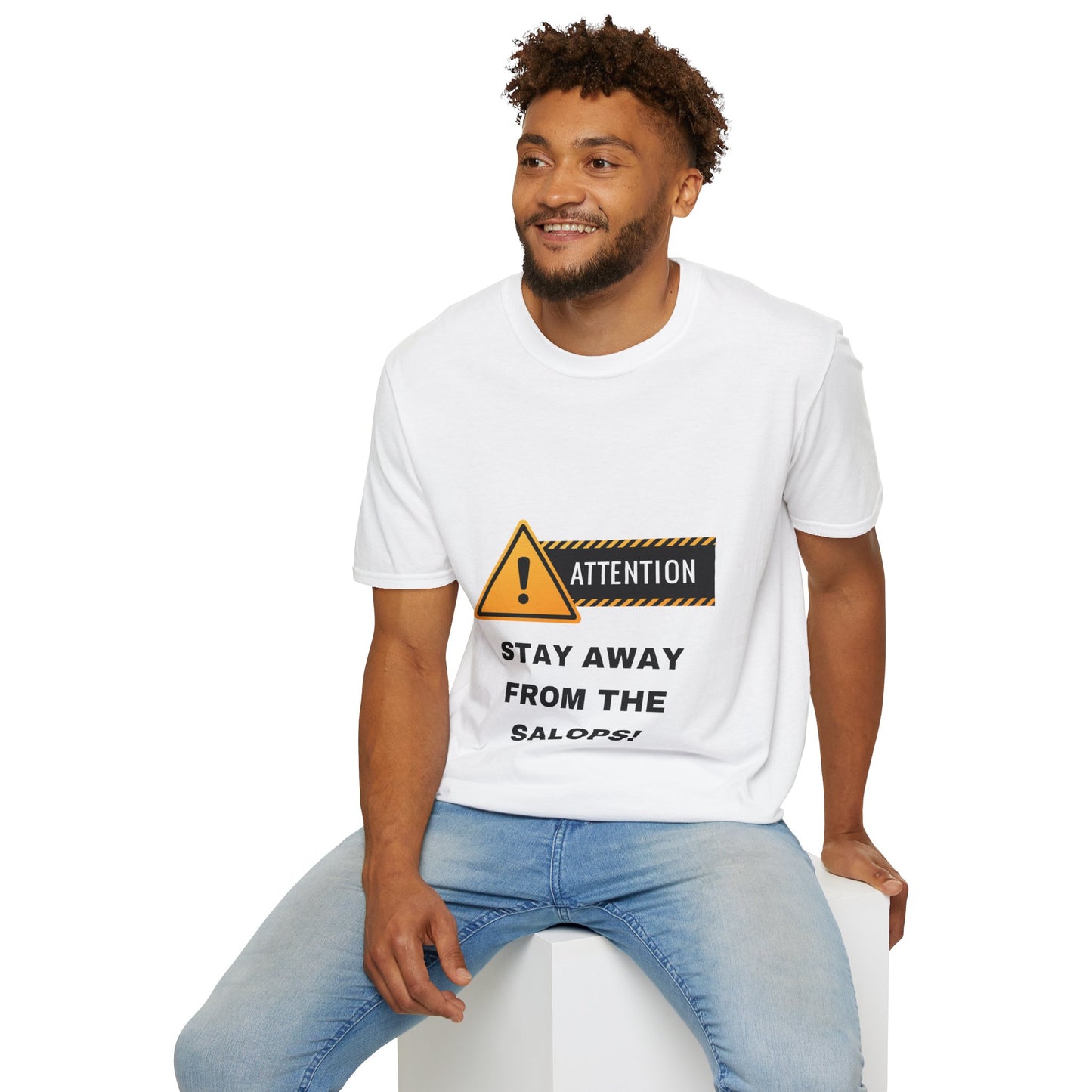 Unisex Softstyle T-Shirt - Featuring design print - "STAY AWAY FROM THE SALOPS"