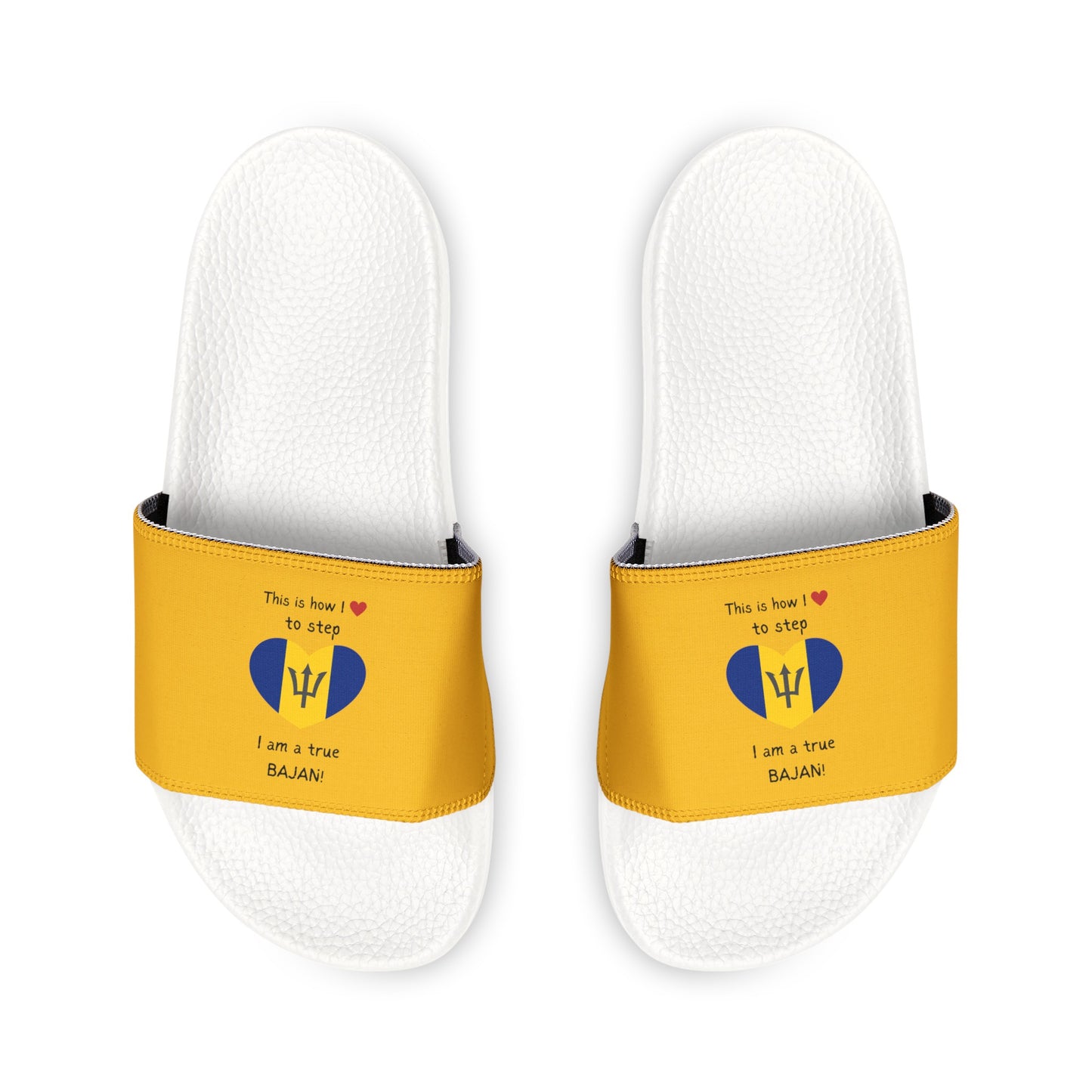 Women's PU Slide Sandals - Heart of Barbados Sliders