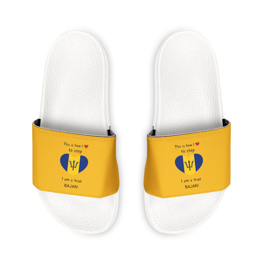 Women's PU Slide Sandals - Heart of Barbados Sliders