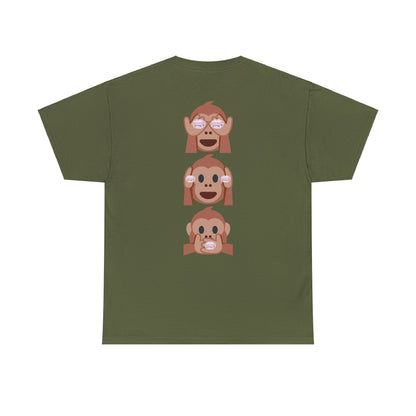 Introducing our Exclusive "See No Evil..Poop, Hear No Evil..Poop, Speak No Evil..Poop" Unisex Heavy Cotton Tee-shirt.