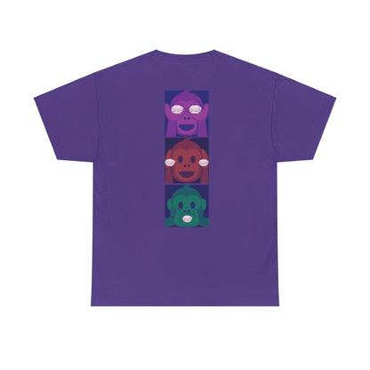 Introducing our Exclusive "See No Evil, Hear No Evil, Speak No Evil" Poop Emoji Graphic Tee-Shirt!