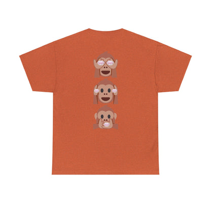 Introducing our Exclusive "See No Evil..Poop, Hear No Evil..Poop, Speak No Evil..Poop" Unisex Heavy Cotton Tee-shirt.