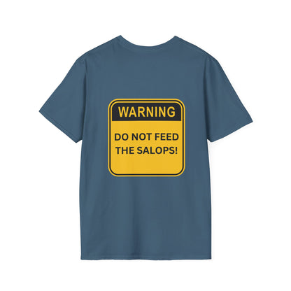 Unisex Softstyle T-Shirt - Patois Humour - DO NOT FEED THE SALOPS - Warning Sign Top