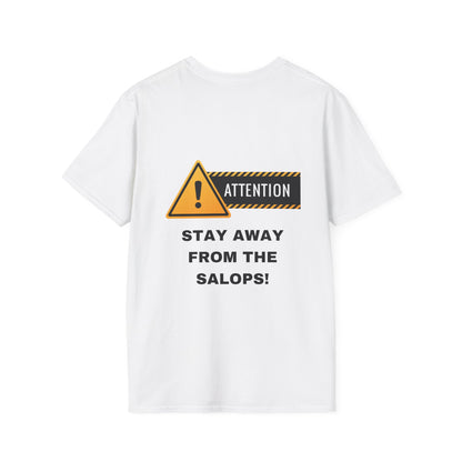 Unisex Softstyle T-Shirt - Featuring design print - "STAY AWAY FROM THE SALOPS"