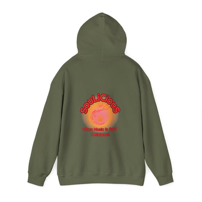 LoveJustJules - SouLiCiouS Style.. Front and Back Print Design - Unisex Hooded Sweatshirt