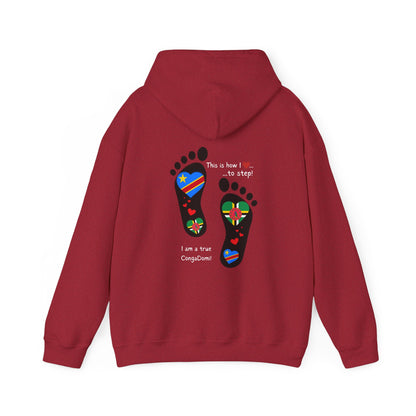 Unisex Heavy Blend™ Hooded Sweatshirt - LoveJustJules - Heritage Fusion: Celebrating Congo & Dominica in Every Step