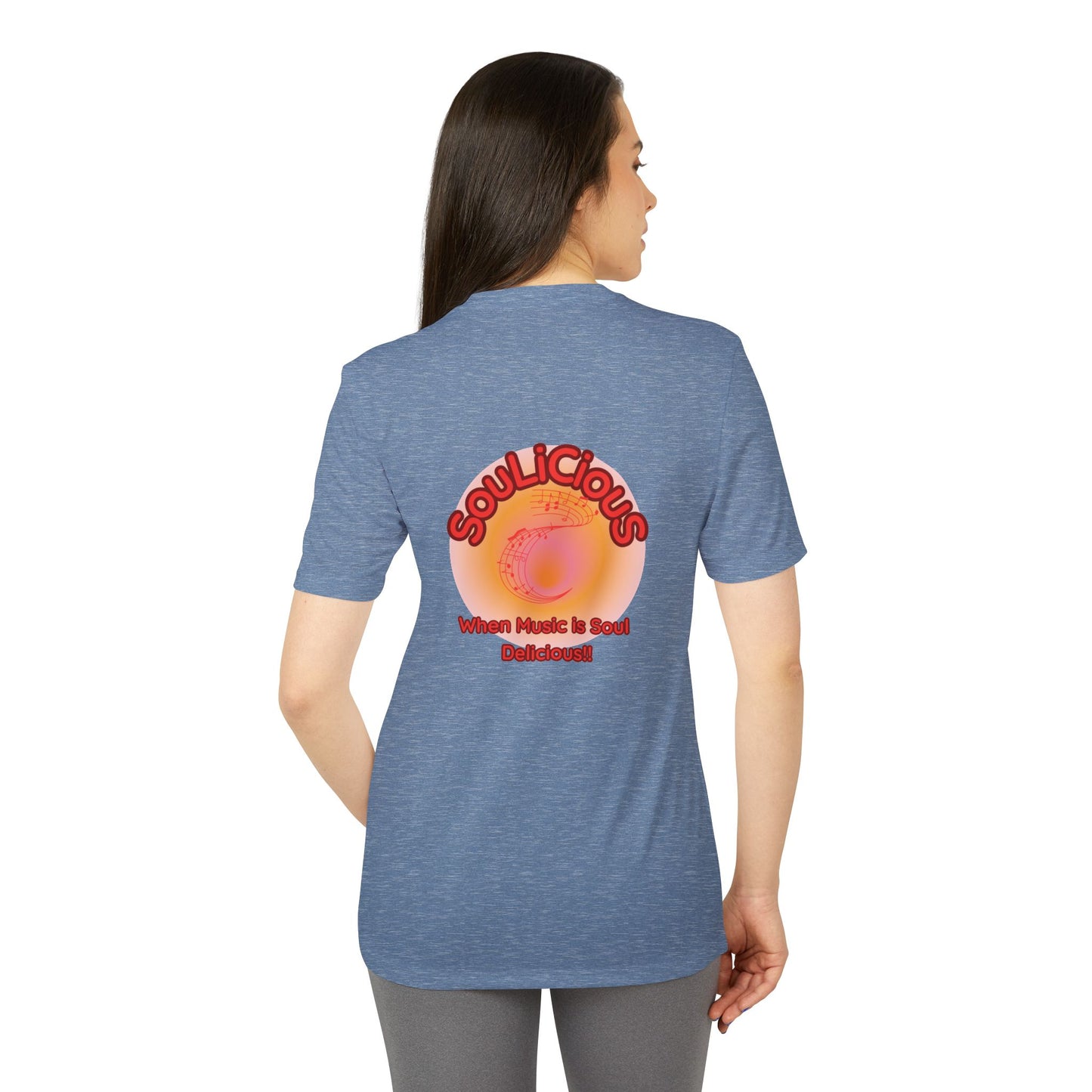 Unisex T-shirt - Adidas branded SouLiCiouS Top - LoveJustJules - Exclusive, Custom-Designed Apparel