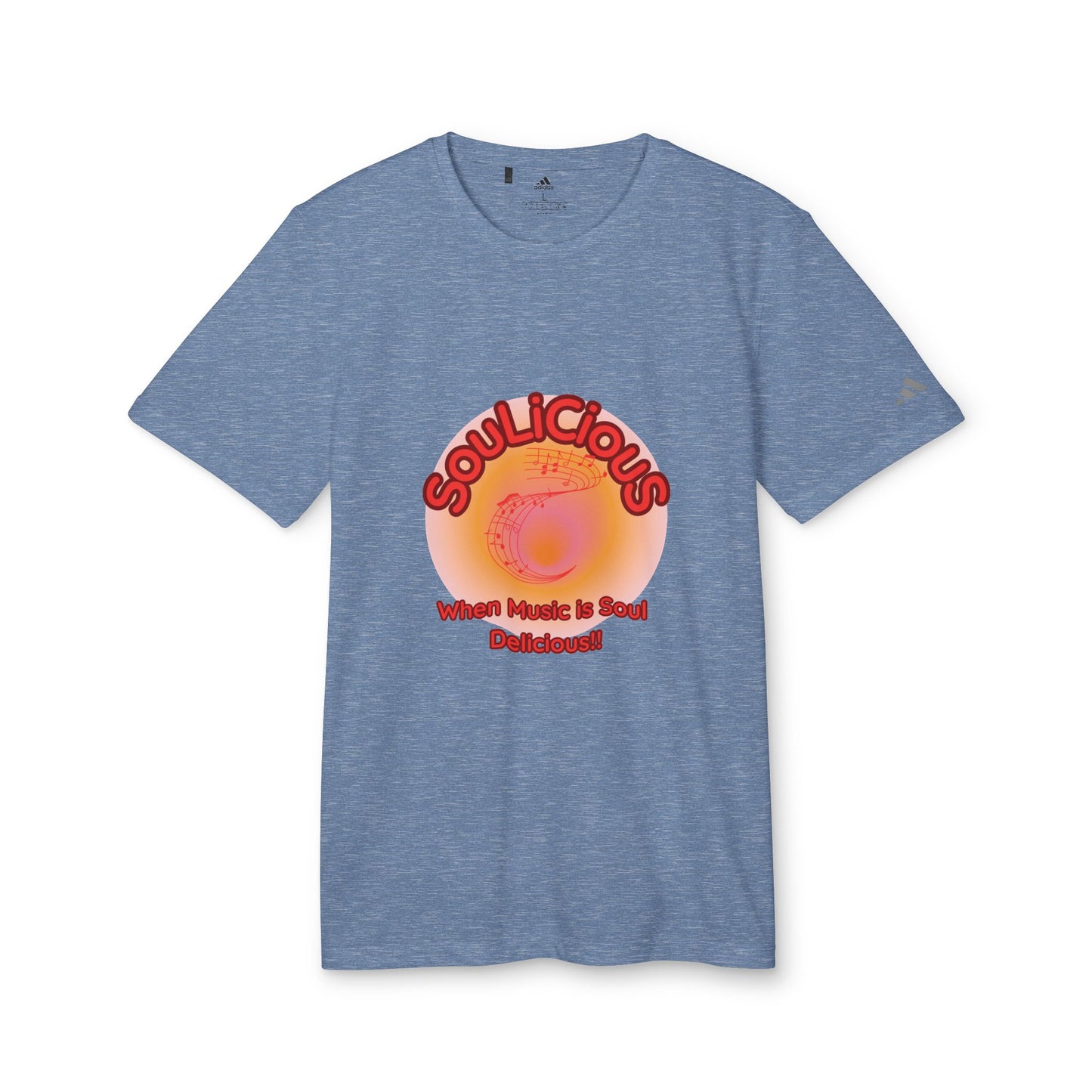 Unisex T-shirt - Adidas branded SouLiCiouS Top - LoveJustJules - Exclusive, Custom-Designed Apparel